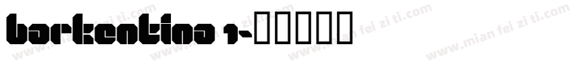 Barkentina 1字体转换